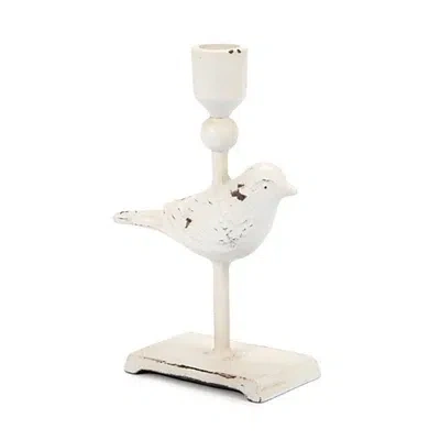 Kirkland's Bird Taper Candle Holder In White