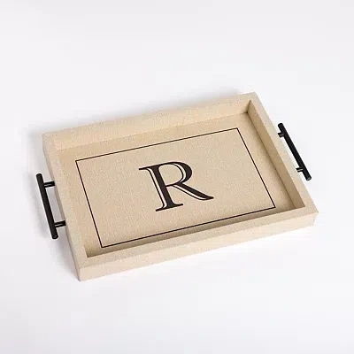 Kirkland's Blair Monogram R Tray In Black