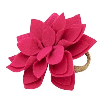 Kirkland's Blossom Napkin Rings In Pink