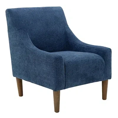 Kirkland's Blue Upholstered Shea Accent Chair