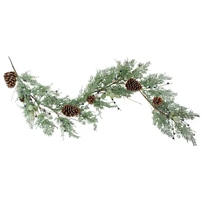 Kirkland's Blueberry Pinecone Winter Forest Garland In Multi