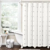 Kirkland's Boho Tufted Circles Shower Curtain In White