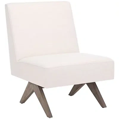 Kirkland's Bone White Linen Olivia Accent Chair