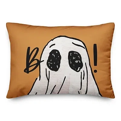 Kirkland's Boo Ghost Halloween Throw Pillow In Brown