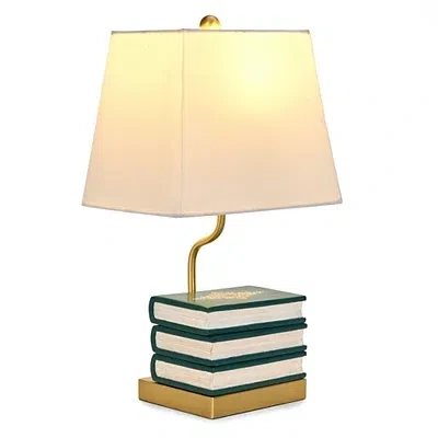 Kirkland's Book Stack Table Lamp In White