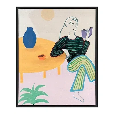 Kirkland's Book Time Framed Canvas Art Print In Multi