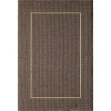 Kirkland's Bordered Outdoor Area Rug In Brown