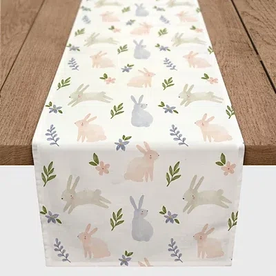 Kirkland's Botanical Bunny Table Runner In Multi