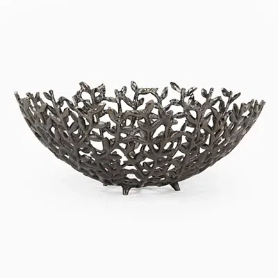 Kirkland's Botanical Silver Metal Decorative Bowl