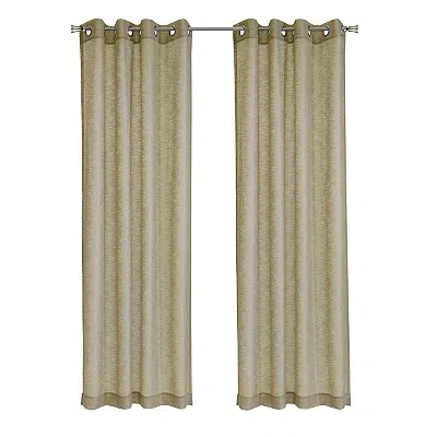 Kirkland's Boucle Sheer Single Curtain Panel In Brown