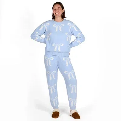 Kirkland's Bow Cloud Collection Small Lounge Set In Blue