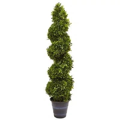 Kirkland's Boxwood Spiral Topiary In Green