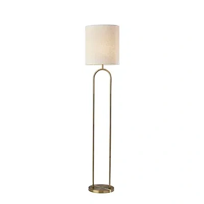 Kirkland's Brass Metal Arch Floor Lamp In Gold