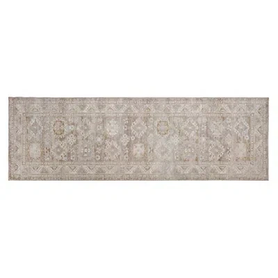 Kirkland's Bree Bordered Runner In Brown