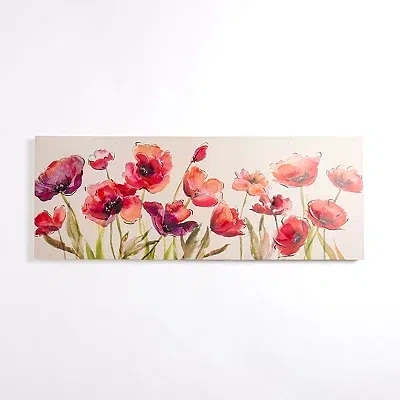 Kirkland's Bright Red Poppies Canvas Art Print In Multi