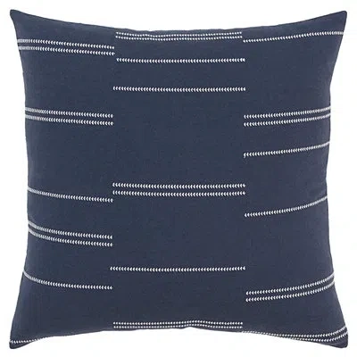 Kirkland's Broken Stripes Pillow In Blue