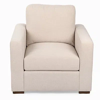 Kirkland's Brooks Sand Upholstered Armchair In White