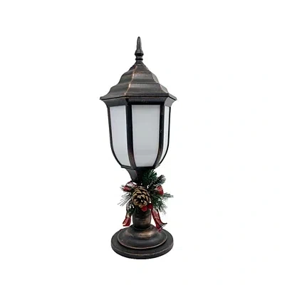 Kirkland's Brushed Bronze Fireglow Lamp Post In Brown