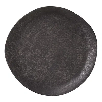 Kirkland's Brushed Charcoal Metal Charger Plates In Multi