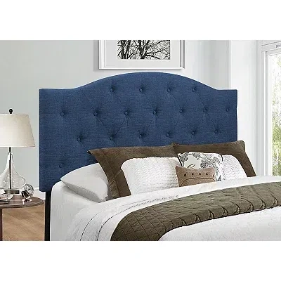 Kirkland's Bryne Button Tufted Full/queen Headboard In Blue