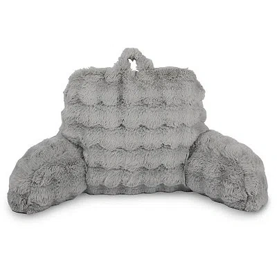Kirkland's Bubble Fur Backrest Pillow In Gray