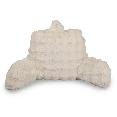 Kirkland's Bubble Fur Backrest Pillow In White