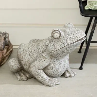 Kirkland's Buddy The Bullfrog Outdoor Statue In Gray