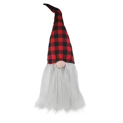 Kirkland's Buffalo Check Plaid Hat Christmas Gnome In Red