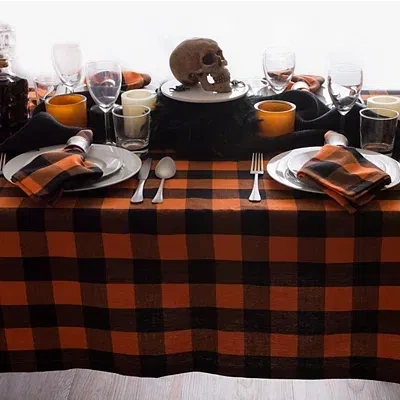 Kirkland's Buffalo Check Tablecloth In Brown