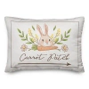 Kirkland's Bunny Carrot Patch Lumbar Pillow In Multi