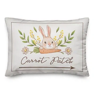 Kirkland's Bunny Carrot Patch Lumbar Pillow In Multi