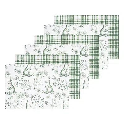 Kirkland's Bunny Toile Easter Placemats In Multi
