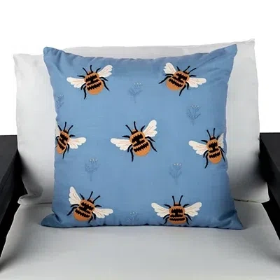 Kirkland's Busy Bumble Bees Outdoor Pillow In Yellow