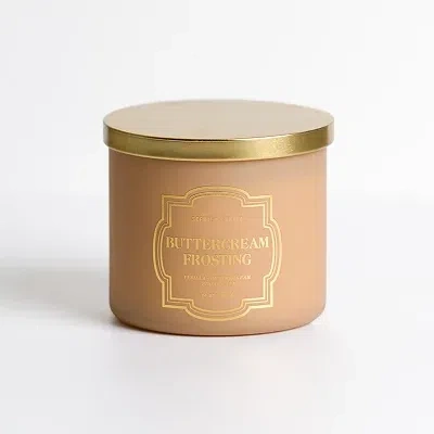 Kirkland's Buttercream Frosting 14 Oz. 3-wick Jar Candle In Multi