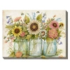 Kirkland's Buzzing Bouquets Outdoor Canvas Art Print In Multi