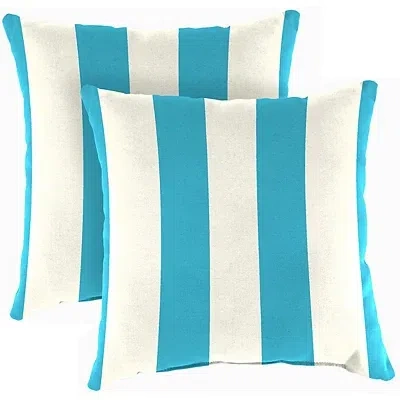Kirkland's Cabana Striped Outdoor Pillows In Multi