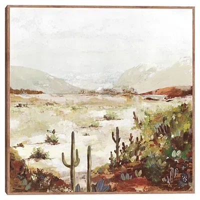 Kirkland's Cactus Canyon Framed Canvas Art Print In Multi