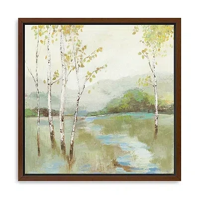 Kirkland's Calm River Framed Canvas Art Print In Multi