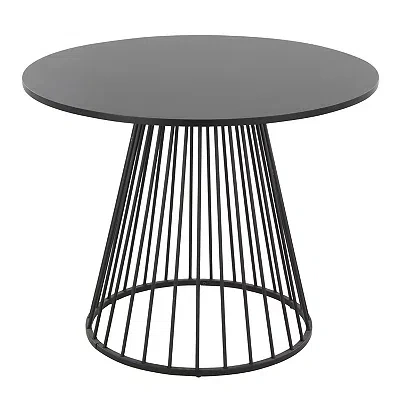 Kirkland's Canary Cosmo Round Dining Table In Black