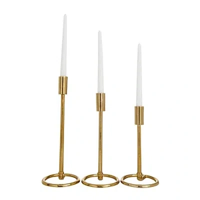 Kirkland's Candlestick Set In Gold