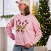 Kirkland's Candy Cane Bow Sleeves Xl Sweatshirt