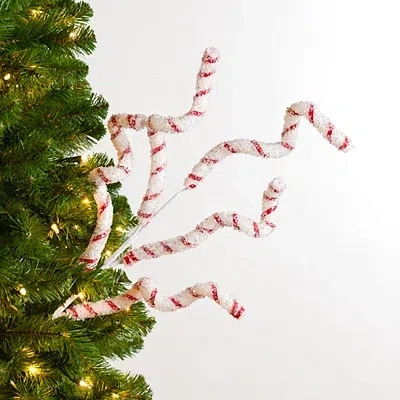 Kirkland's Candy Cane Stripe Swirls Tree Pick In Multi