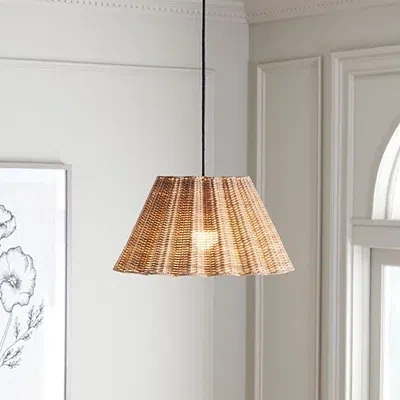 Kirkland's Cane Leola Pendant Light In Brown