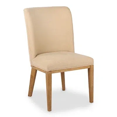 Kirkland's Capri Oatmeal Upholstered Dining Chair In Brown