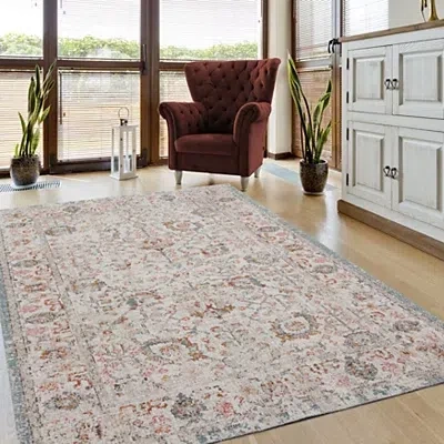 Kirkland's Caramel Botanical Indoor/outdoor Area Rug In Neutral