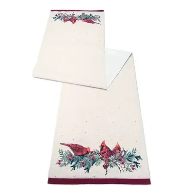 Kirkland's Cardinal And Holly Table Runner In Multi