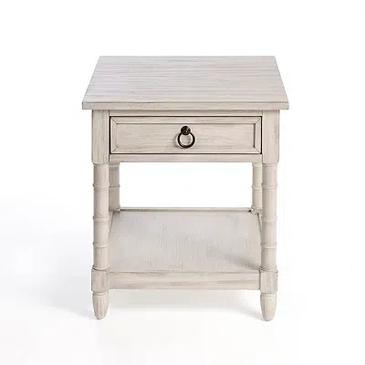 Kirkland's Casey Cream End Table In White