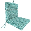 Kirkland's Celestial Teal Geometric Outdoor Chair Cushion In Green