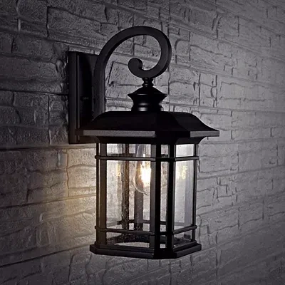 Kirkland's Cendra Outdoor Wall Sconce In Black