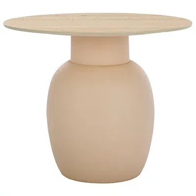 Kirkland's Ceramic Bella Modern Accent Table In Brown